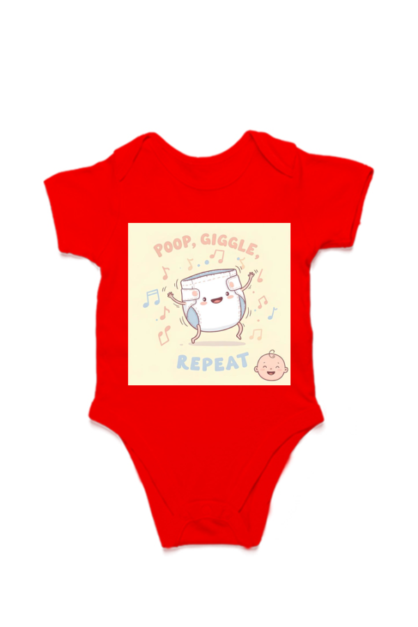 Poop, Giggle, Repeat – Funny Baby Onesie