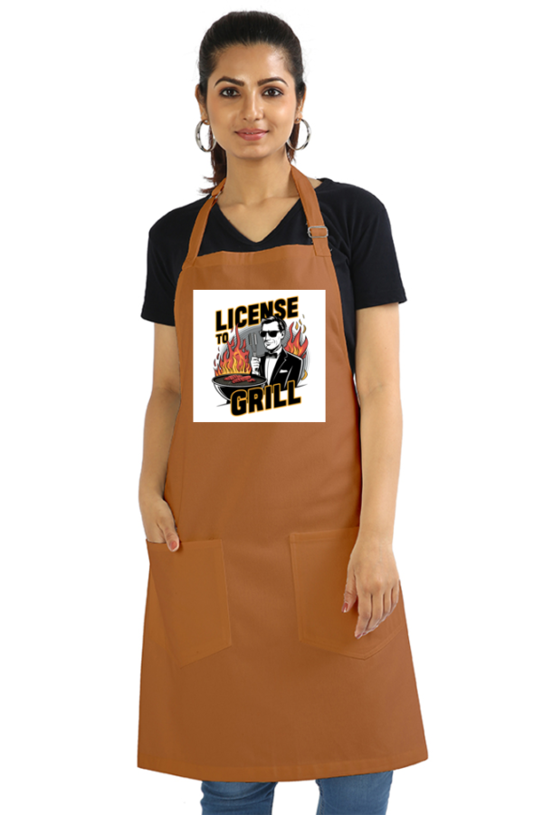 License to Grill Apron – For the Grill Masters & BBQ Agents