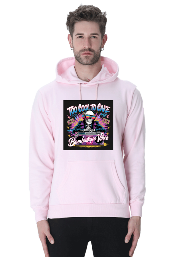 Too Cool To Care - Skeleton DJ Hoodie - Bombasique Vibes - Image 4