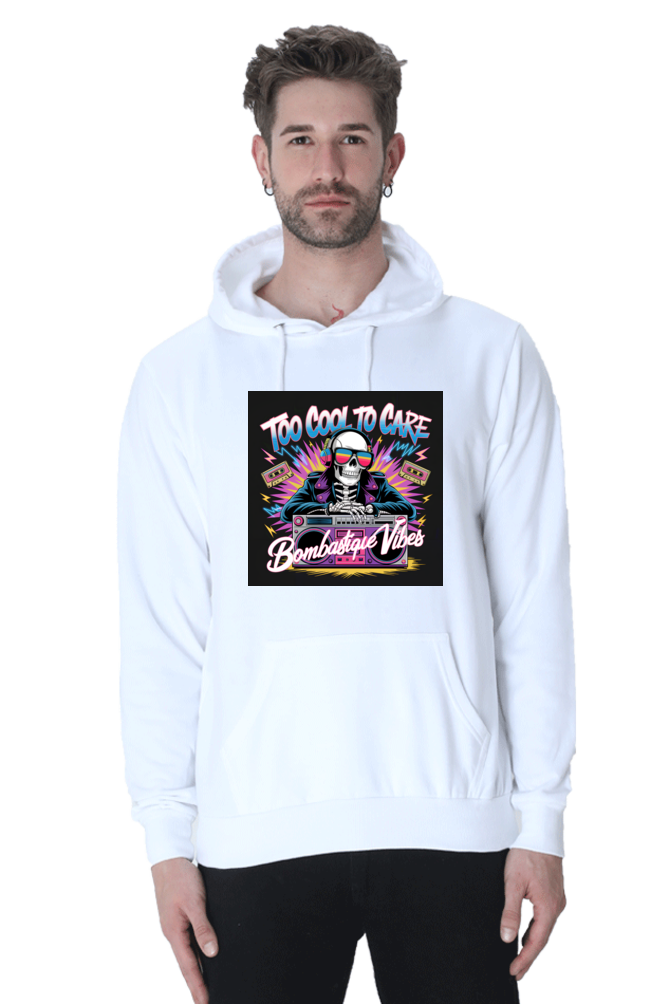 Too Cool To Care - Skeleton DJ Hoodie - Bombasique Vibes - Image 8