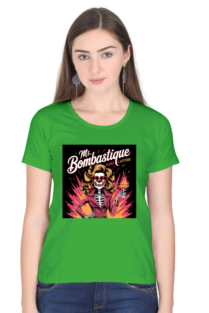 Ms. Bombastique" T-Shirt – Flames & Attitude - Image 8