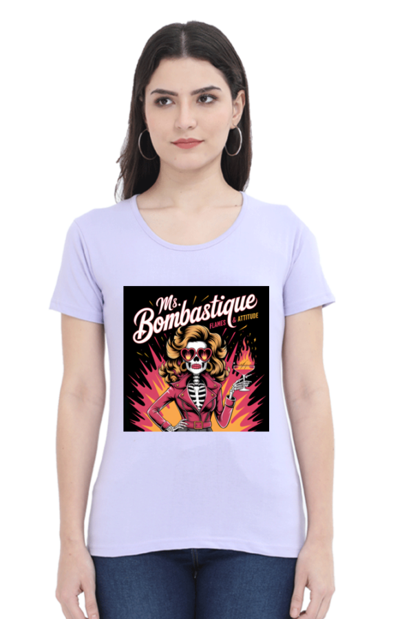 Ms. Bombastique" T-Shirt – Flames & Attitude
