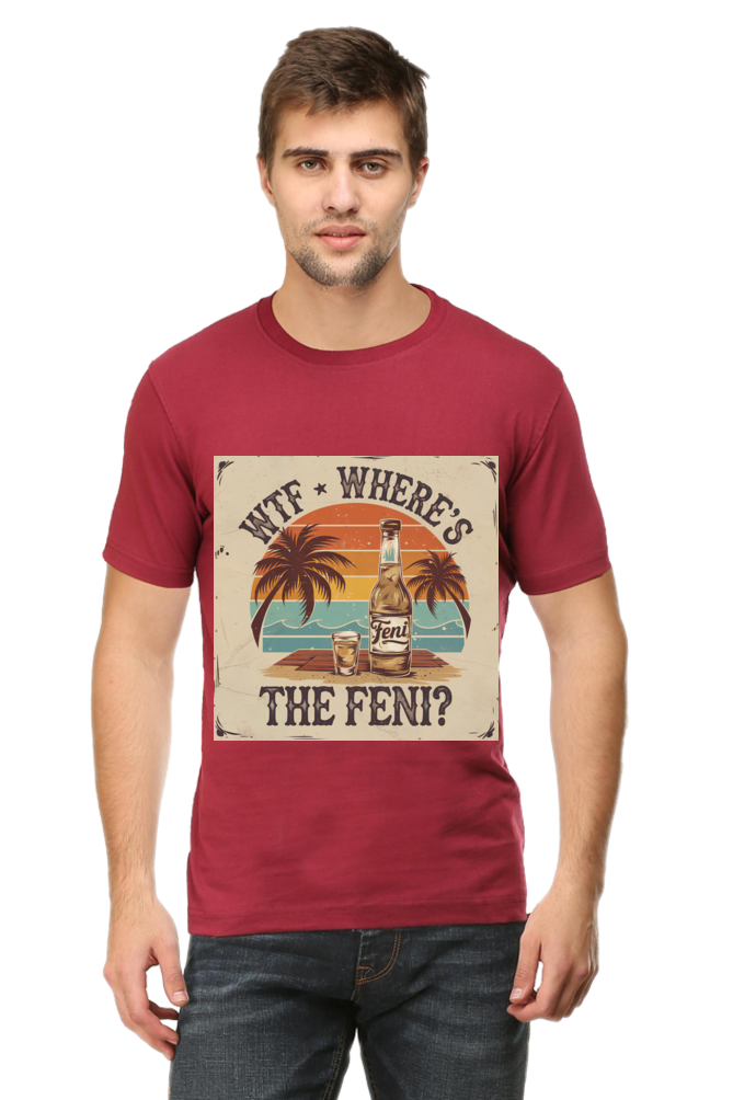 WTF, Where’s the Feni?" T-Shirt – Goan Spirit Edition - Image 3