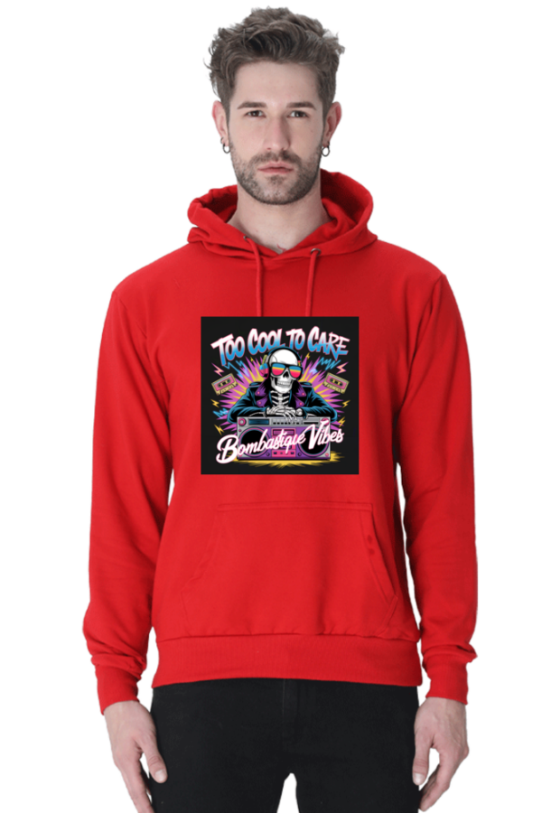 Too Cool To Care - Skeleton DJ Hoodie - Bombasique Vibes - Image 6