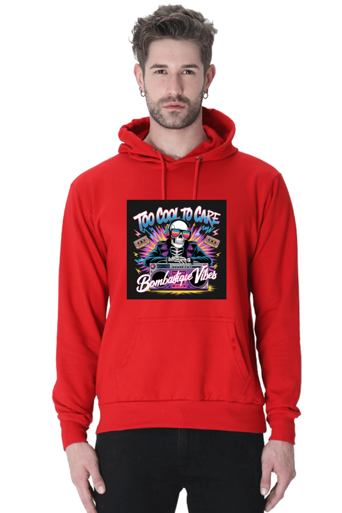 Too Cool To Care - Skeleton DJ Hoodie - Bombasique Vibes - Image 6
