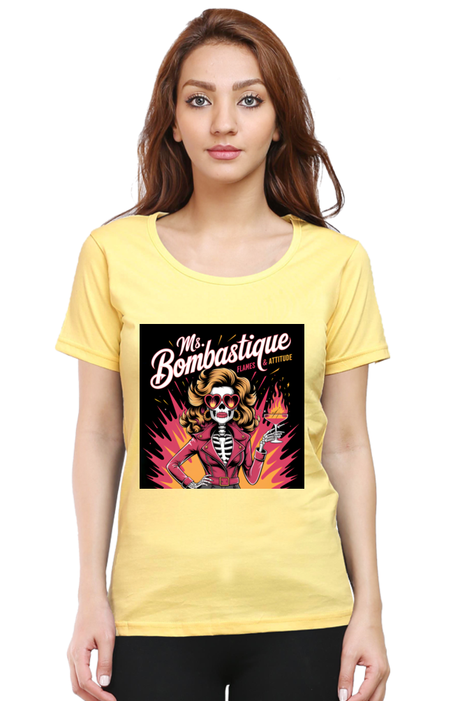 Ms. Bombastique" T-Shirt – Flames & Attitude - Image 9