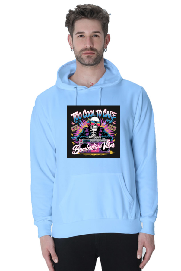 Too Cool To Care - Skeleton DJ Hoodie - Bombasique Vibes