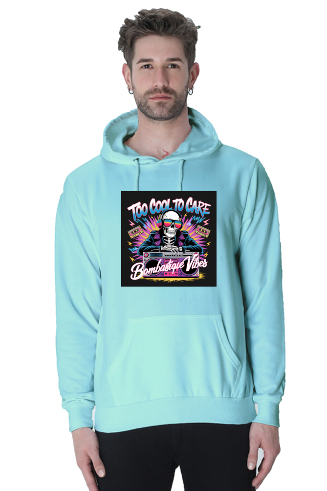 Too Cool To Care - Skeleton DJ Hoodie - Bombasique Vibes - Image 2