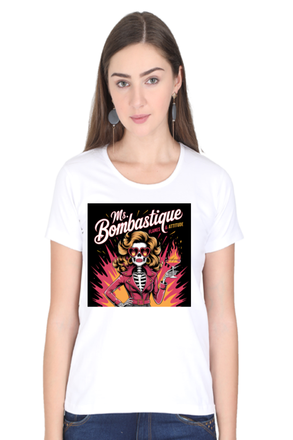 Ms. Bombastique" T-Shirt – Flames & Attitude - Image 11