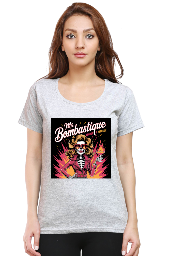 Ms. Bombastique" T-Shirt – Flames & Attitude - Image 10