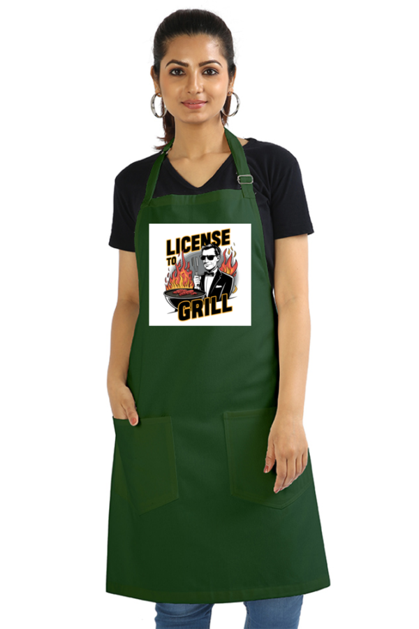 License to Grill Apron – For the Grill Masters & BBQ Agents - Image 4