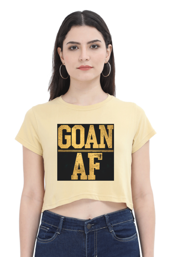 GOAN AF – Bold Crop Top for the Goan Queens