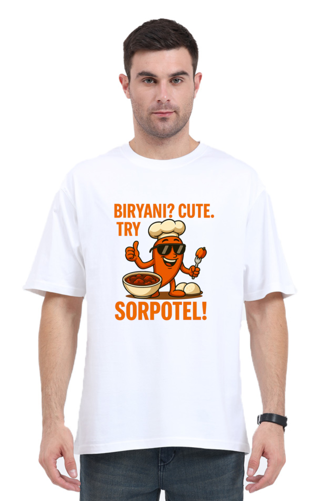 Try Sorpotel Pedro Oversized T-Shirt | Bombastique Goan Food Statement Tee - Image 5