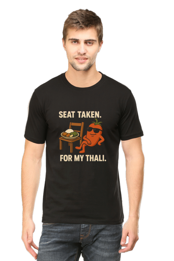 Seat Taken Pedro T-Shirt | Bombastique Thali Priority Graphic Tee - Image 5