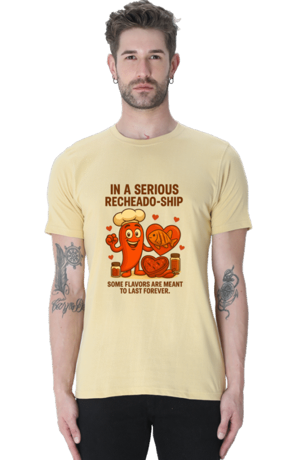 In a Serious Recheado-ship Pedro T-Shirt – Goan Pun Graphic Tee - Image 3
