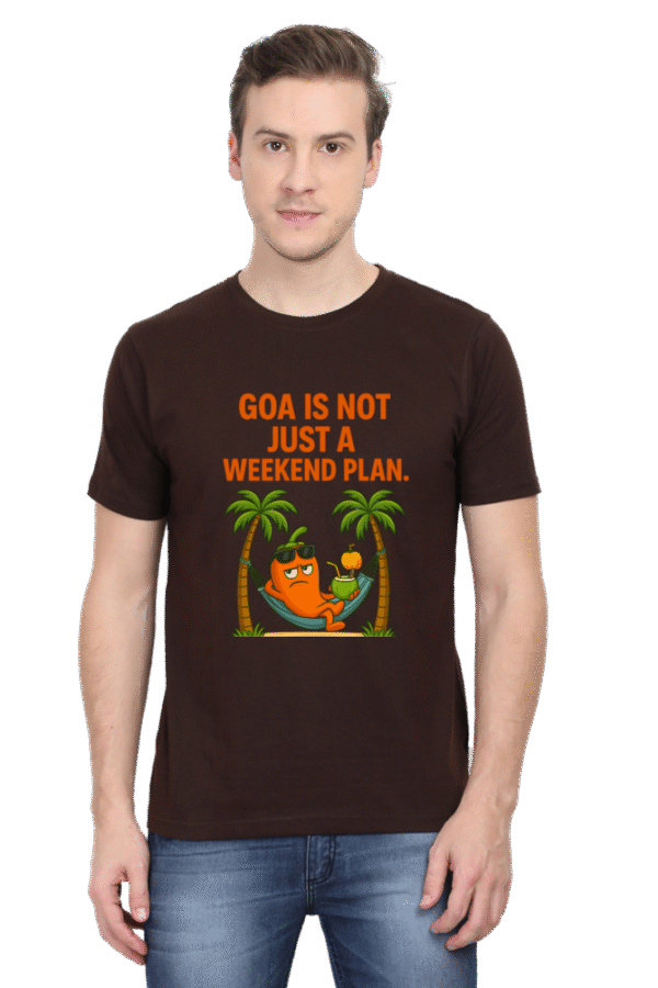 Goa Is Not Just a Weekend Plan Pedro T-Shirt | Bombastique Susegad Statement Tee - Image 4