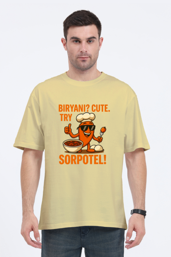 Try Sorpotel Pedro Oversized T-Shirt | Bombastique Goan Food Statement Tee