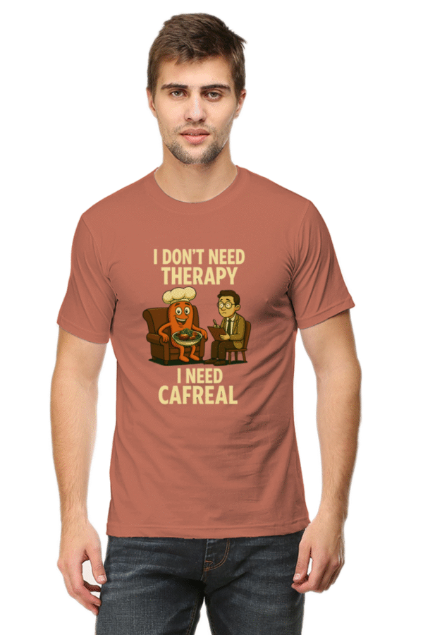I Don’t Need Therapy I Need Cafreal Pedro T-Shirt | Bombastique Goan Food Fix Tee