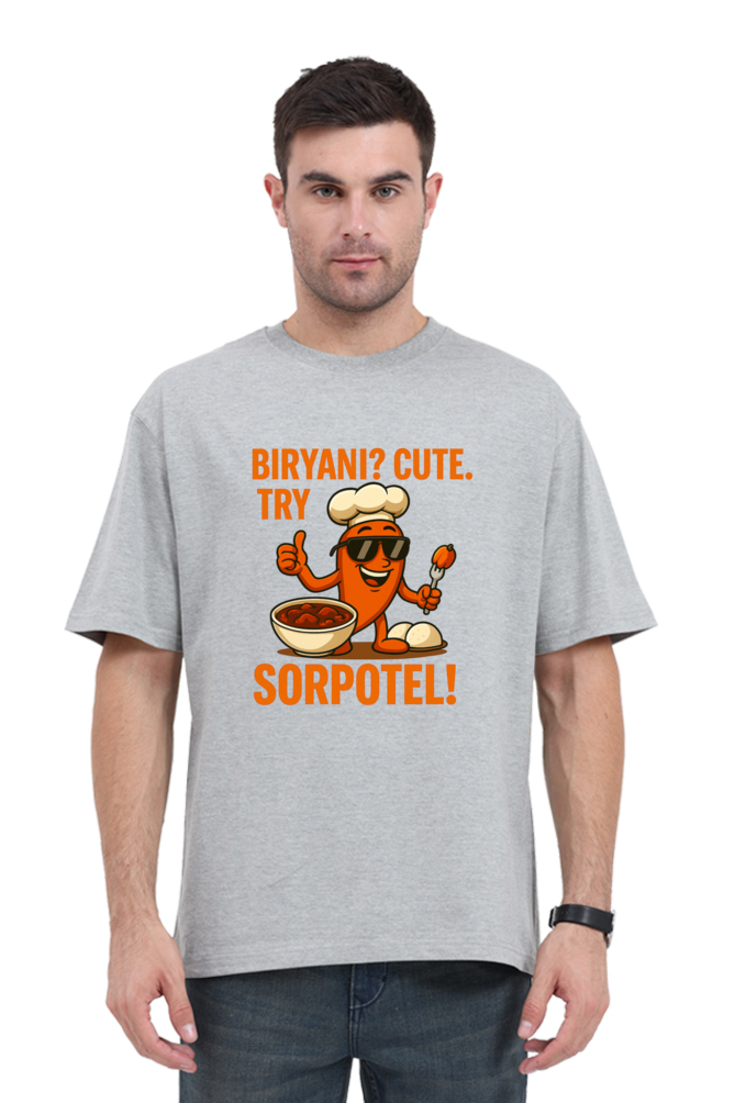 Try Sorpotel Pedro Oversized T-Shirt | Bombastique Goan Food Statement Tee - Image 3