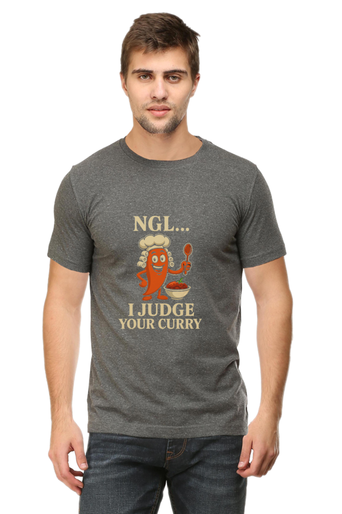 NGL I Judge Your Curry Pedro T-Shirt | Bombastique Foodie Roast Tee - Image 7
