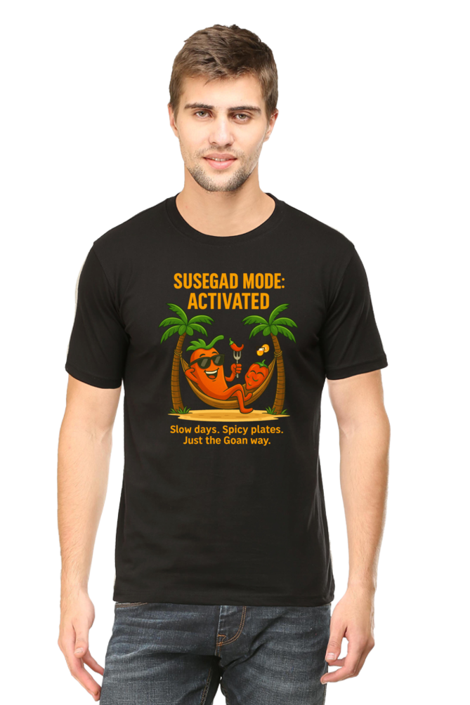 Susegad Mode Activated Pedro T-Shirt – Relaxed Goan Vibe Tee - Image 7