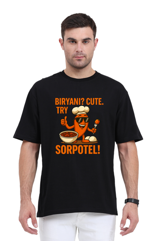 Try Sorpotel Pedro Oversized T-Shirt | Bombastique Goan Food Statement Tee - Image 4
