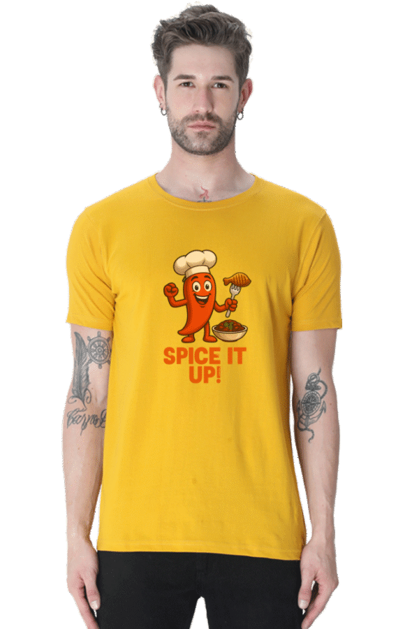 Spice It Up Pedro T-Shirt – Goan Foodie Graphic Tee - Image 3
