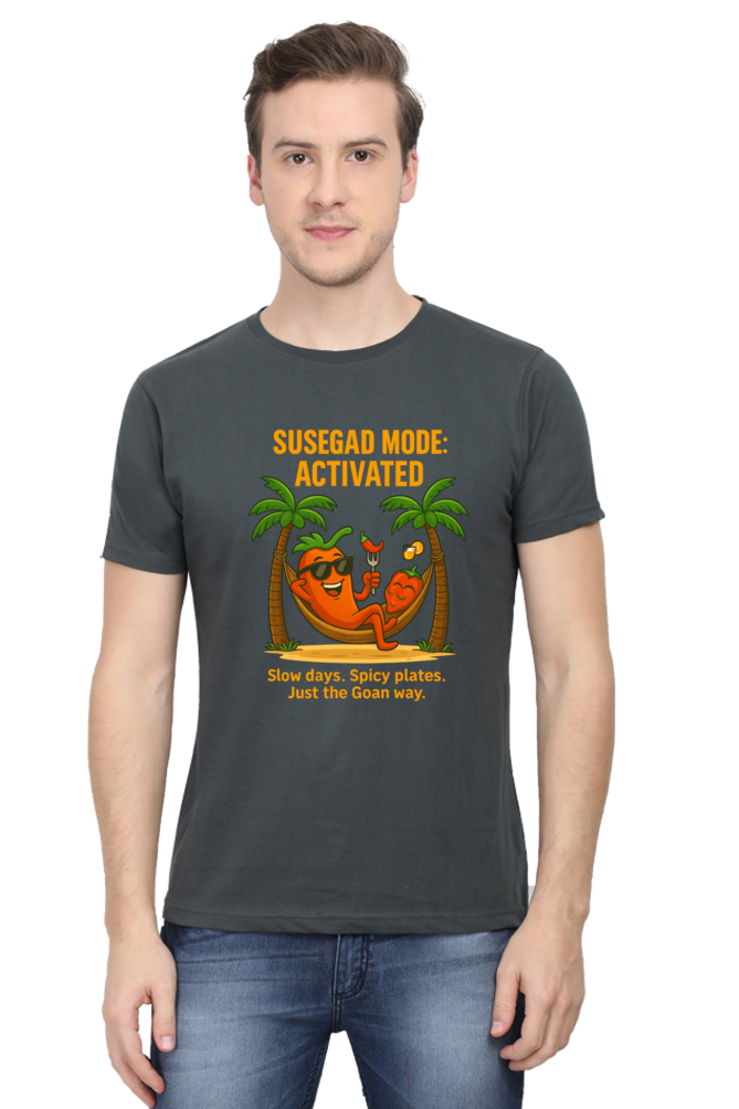 Susegad Mode Activated Pedro T-Shirt – Relaxed Goan Vibe Tee - Image 2