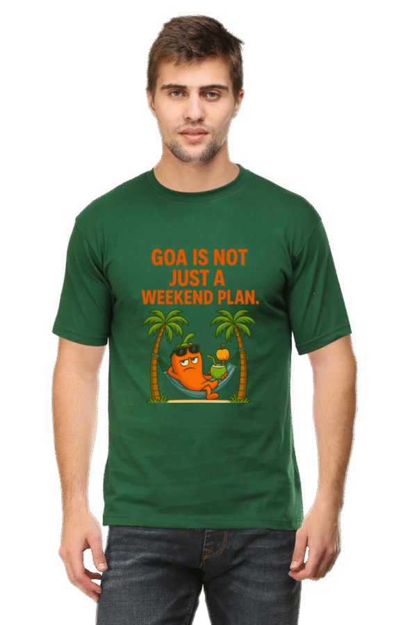 Goa Is Not Just a Weekend Plan Pedro T-Shirt | Bombastique Susegad Statement Tee - Image 9