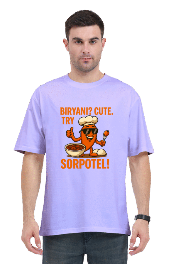 Try Sorpotel Pedro Oversized T-Shirt | Bombastique Goan Food Statement Tee - Image 2