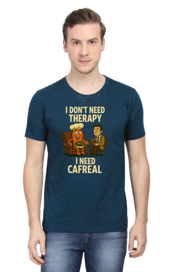 I Don’t Need Therapy I Need Cafreal Pedro T-Shirt | Bombastique Goan Food Fix Tee - Image 5