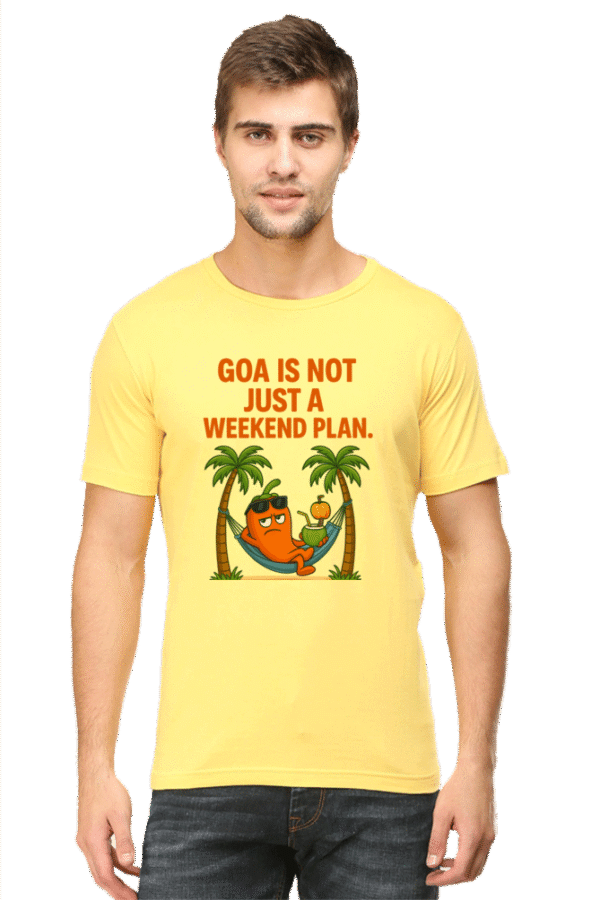 Goa Is Not Just a Weekend Plan Pedro T-Shirt | Bombastique Susegad Statement Tee - Image 10